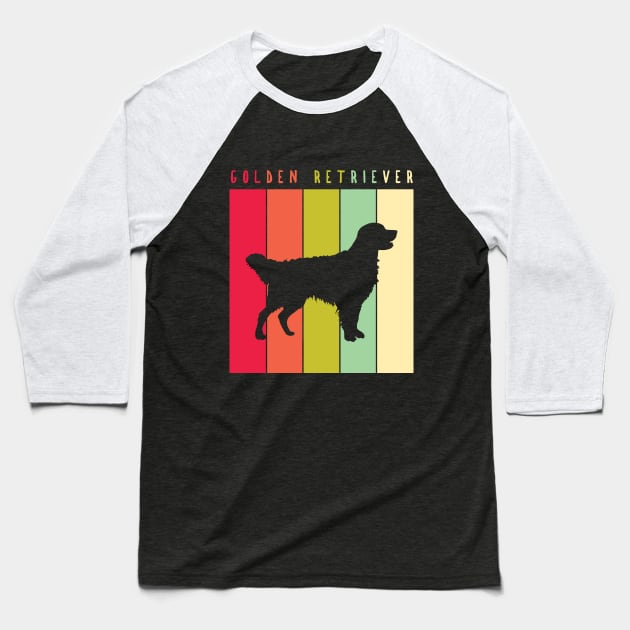 Retro Vintage Golden Retriever Baseball T-Shirt by JKA